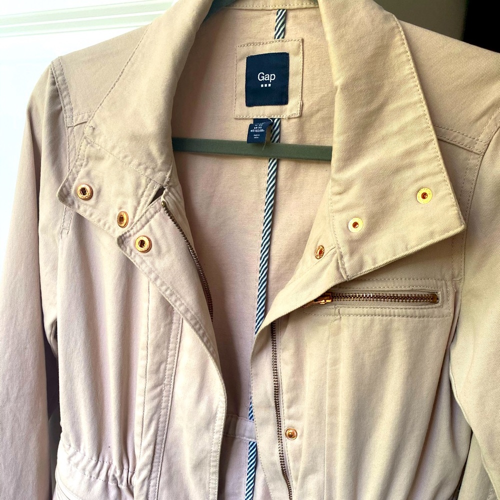 Blush utility style jacket